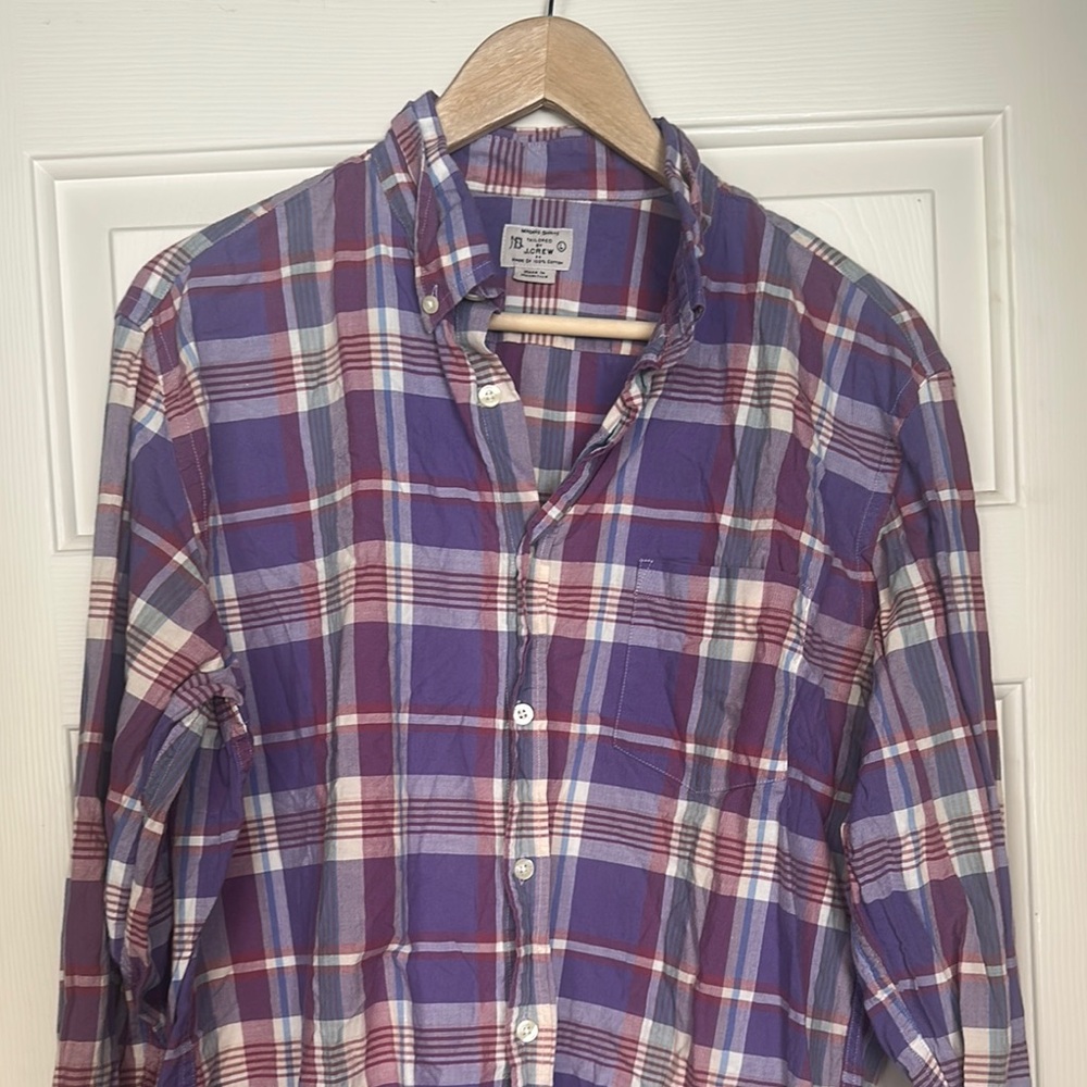 J. Crew Plaid Casual Button Down Shirt